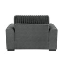  Manufacturer Color_Dark grey -- Homelegance Athena Stationary Fabric Chair IMAGE 5