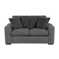  Manufacturer Color_Dark Grey -- Homelegance Athena Stationary Fabric Loveseat IMAGE 1