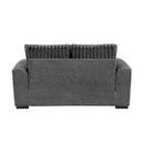  Manufacturer Color_Dark Grey -- Homelegance Athena Stationary Fabric Loveseat IMAGE 4