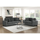  Manufacturer Color_Dark Grey -- Homelegance Athena Stationary Fabric Loveseat IMAGE 9