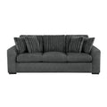  Manufacturer Color_Dark Grey -- Homelegance Athena Stationary Fabric Sofa IMAGE 1