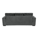 Manufacturer Color_Dark Grey -- Homelegance Athena Stationary Fabric Sofa IMAGE 4