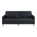  Homelegance Carlton 9730BLK-3CL Convertible Sofa Bed IMAGE 1