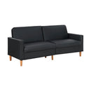 Homelegance Carlton 9730BLK-3CL Convertible Sofa Bed IMAGE 2