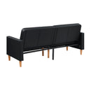  Homelegance Carlton 9730BLK-3CL Convertible Sofa Bed IMAGE 4