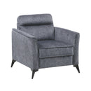  Manufacturer Color_Dark Grey -- Homelegance Tellot Stationary Fabric Chair IMAGE 2