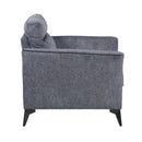  Manufacturer Color_Dark Grey -- Homelegance Tellot Stationary Fabric Chair IMAGE 4