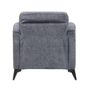  Manufacturer Color_Dark Grey -- Homelegance Tellot Stationary Fabric Chair IMAGE 6