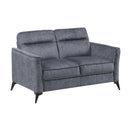  Manufacturer Color_Dark Grey -- Homelegance Tellot Stationary Fabric Loveseat IMAGE 2