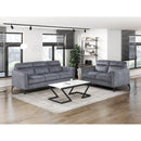  Manufacturer Color_Dark Grey -- Homelegance Tellot Stationary Fabric Loveseat IMAGE 7