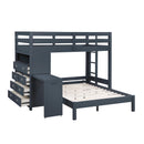  Homelegance Sloane B2024BULTF-1* Twin/Full Loft Bunk Bed with Chest and Hidden Desk IMAGE 10