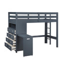  Homelegance Sloane B2024BULTF-1* Twin/Full Loft Bunk Bed with Chest and Hidden Desk IMAGE 20