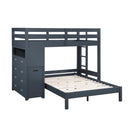  Homelegance Sloane B2024BULTF-1* Twin/Full Loft Bunk Bed with Chest and Hidden Desk IMAGE 2