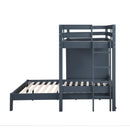  Homelegance Sloane B2024BULTF-1* Twin/Full Loft Bunk Bed with Chest and Hidden Desk IMAGE 4