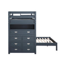  Homelegance Sloane B2024BULTF-1* Twin/Full Loft Bunk Bed with Chest and Hidden Desk IMAGE 6