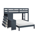  Homelegance Sloane B2024BULTF-1* Twin/Full Loft Bunk Bed with Chest and Hidden Desk IMAGE 9