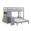  Homelegance Sloane B2024GYLTF-1* Twin/Full Loft Bunk Bed with Chest and Hidden Desk IMAGE 10
