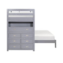  Homelegance Sloane B2024GYLTF-1* Twin/Full Loft Bunk Bed with Chest and Hidden Desk IMAGE 5