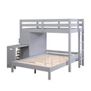  Homelegance Sloane B2024GYLTF-1* Twin/Full Loft Bunk Bed with Chest and Hidden Desk IMAGE 8
