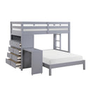  Homelegance Sloane B2024GYLTF-1* Twin/Full Loft Bunk Bed with Chest and Hidden Desk IMAGE 9