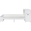  Homelegance Sloane B2024WHBC-1* Twin Bookcase Platform Bed with Hidden Desk, Stool and Storage Bench IMAGE 5