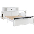  Homelegance Sloane B2024WHBCF-1* Full Bookcase Platform Bed with Hidden Desk, Stool and Storage Bench IMAGE 14