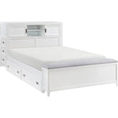  Homelegance Sloane B2024WHBCF-1* Full Bookcase Platform Bed with Hidden Desk, Stool and Storage Bench IMAGE 15