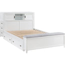  Homelegance Sloane B2024WHBCF-1* Full Bookcase Platform Bed with Hidden Desk, Stool and Storage Bench IMAGE 16