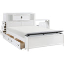  Homelegance Sloane B2024WHBCF-1* Full Bookcase Platform Bed with Hidden Desk, Stool and Storage Bench IMAGE 17