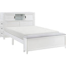 Homelegance Sloane B2024WHBCF-1* Full Bookcase Platform Bed with Hidden Desk, Stool and Storage Bench IMAGE 1