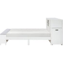  Homelegance Sloane B2024WHBCF-1* Full Bookcase Platform Bed with Hidden Desk, Stool and Storage Bench IMAGE 5