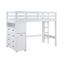  Homelegance Sloane B2024WHLTF-1* Twin/Full Loft Bunk Bed with Chest and Hidden Desk IMAGE 14