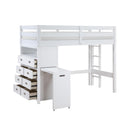  Homelegance Sloane B2024WHLTF-1* Twin/Full Loft Bunk Bed with Chest and Hidden Desk IMAGE 19