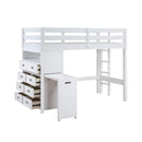  Homelegance Sloane B2024WHLTF-1* Twin/Full Loft Bunk Bed with Chest and Hidden Desk IMAGE 20