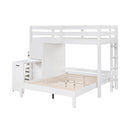  Homelegance Sloane B2024WHLTF-1* Twin/Full Loft Bunk Bed with Chest and Hidden Desk IMAGE 8