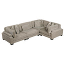  Homelegance Traverse 8555GB*3CRAC 4 pc Modular Sectional IMAGE 1