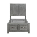  Homelegance Garretson 1450T-1* Twin Platform Bed with Footboard Storage IMAGE 2