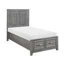  Homelegance Garretson 1450T-1* Twin Platform Bed with Footboard Storage IMAGE 3