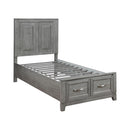  Homelegance Garretson 1450T-1* Twin Platform Bed with Footboard Storage IMAGE 4