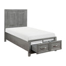  Homelegance Garretson 1450T-1* Twin Platform Bed with Footboard Storage IMAGE 5