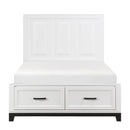  Homelegance Garretson 1450WHF-1* Full Platform Bed with Footboard Storage IMAGE 1