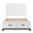  Homelegance Garretson 1450WHF-1* Full Platform Bed with Footboard Storage IMAGE 2