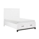  Homelegance Garretson 1450WHF-1* Full Platform Bed with Footboard Storage IMAGE 3