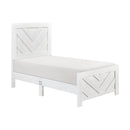  Homelegance Corbin 1534NPWHT-1 Twin Bed IMAGE 3