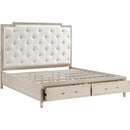  Size_California King -- Homelegance Genoa Platform Bed with Storage IMAGE 6