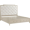  Size_King -- Genoa 1312K-1EK* Eastern King Platform Bed with Footboard Storage IMAGE 2