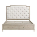  Size_King -- Genoa 1312K-1EK* Eastern King Platform Bed with Footboard Storage IMAGE 4