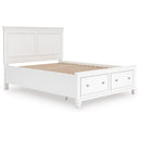  Size_Queen -- Signature Design by Ashley Fortman Panel Bed with Storage IMAGE 6