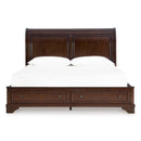  Size_Queen -- Signature Design by Ashley Trellington Sleigh Bed with Storage IMAGE 2