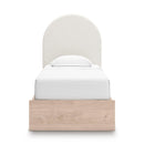  Size_Twin -- Signature Design by Ashley Arloster Upholstered Panel Bed with Storage IMAGE 3